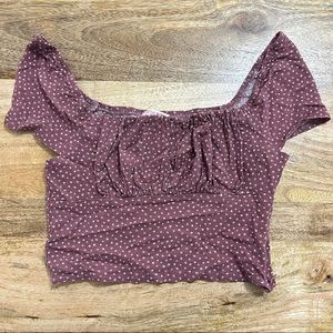 Pacsun Floral Crop Top